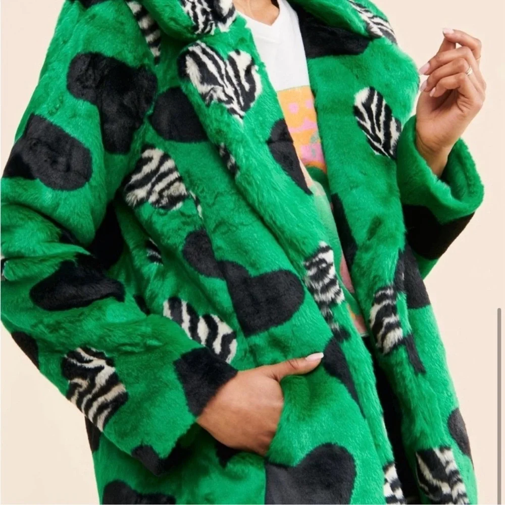 EUC! Maeve by Anthropologie Faux Fur Jacket – Size Small - Picture 2 of 7